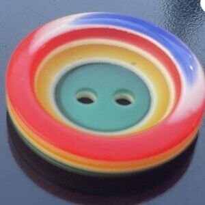 Lea Stein Rhodoid Multi Layer 2-hole Button